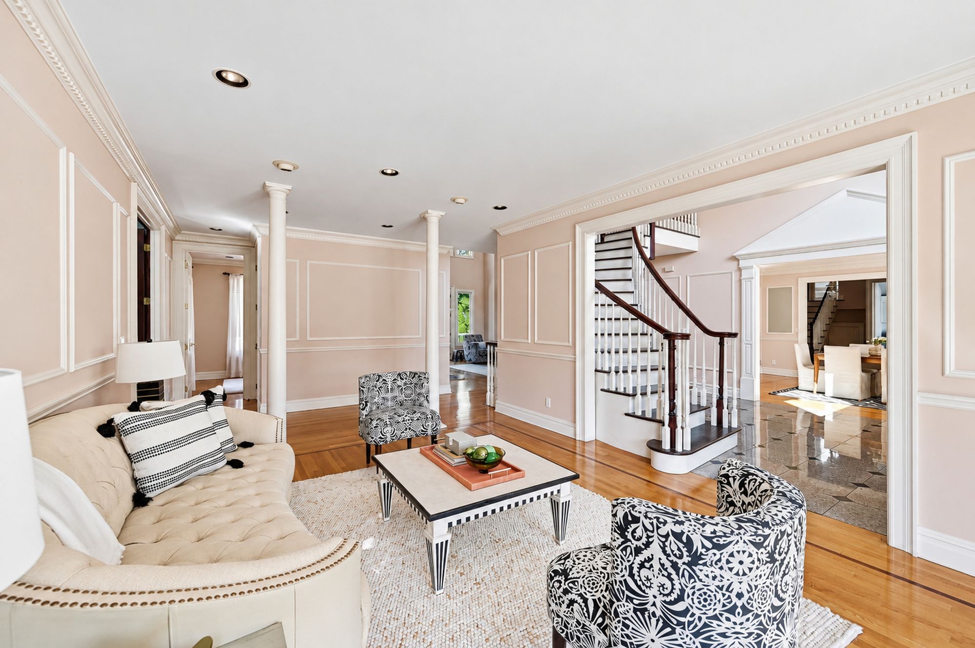 Formal living room at 54 Burnet Hill Road, Livingston